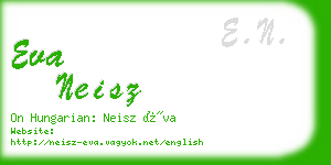 eva neisz business card